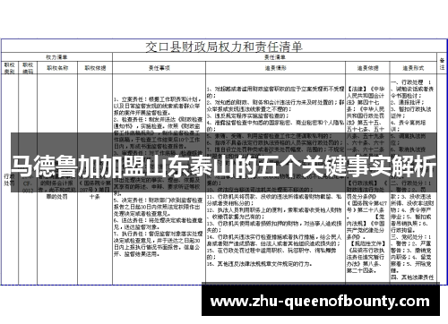 马德鲁加加盟山东泰山的五个关键事实解析